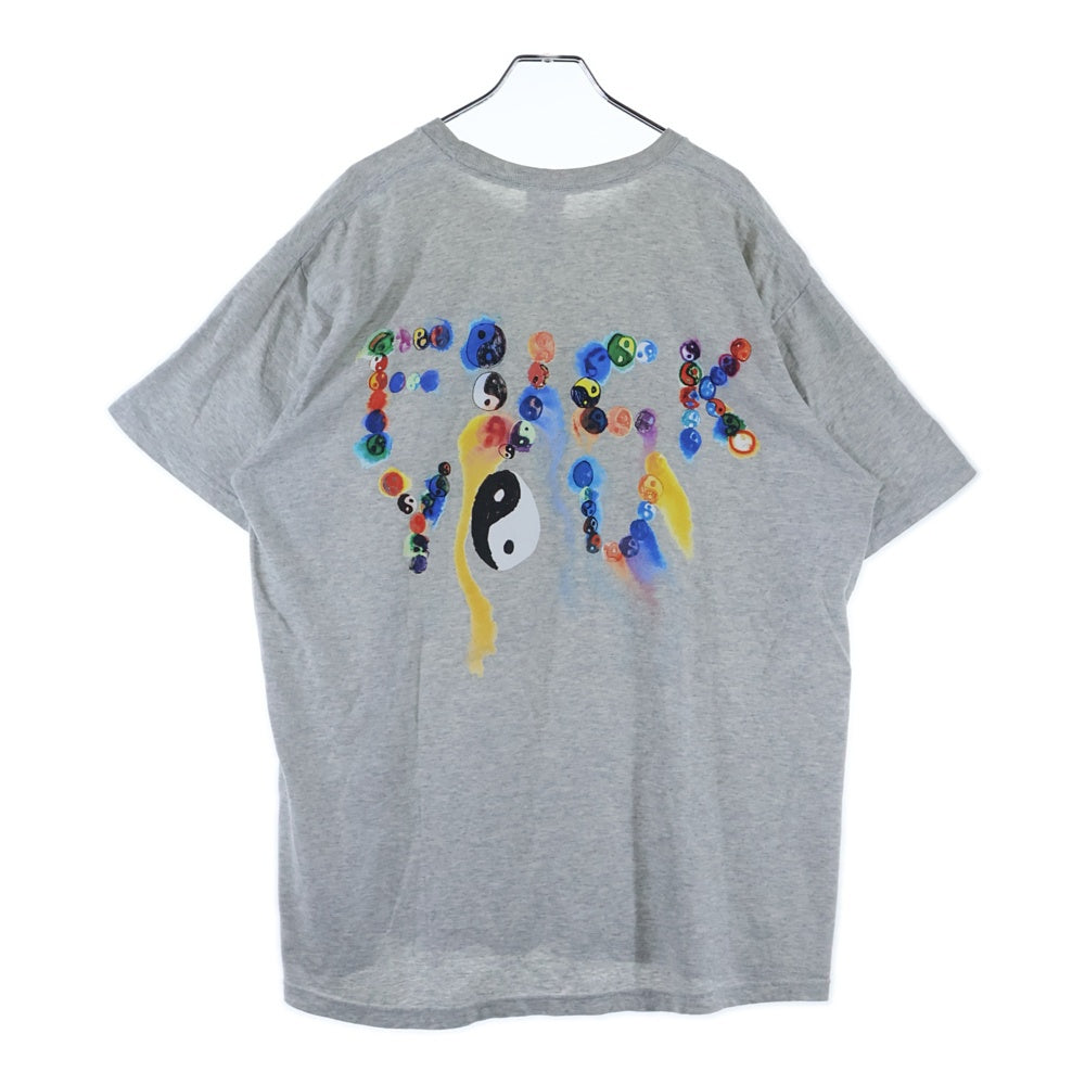 SUPREME(シュプリーム) 23AW Yin Yang Tee インヤン バックプリントクルーネック半袖Tシャツ グレー