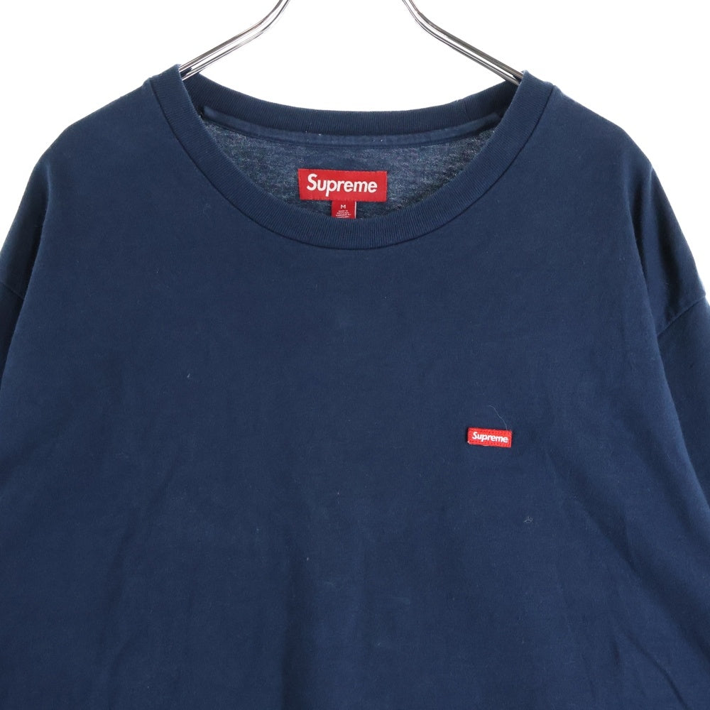 SUPREME(シュプリーム) 24SS Small Box Logo L/S Tee スモールボックスロゴ刺繍ロングスリーブTシャツ 長袖 ネイビー