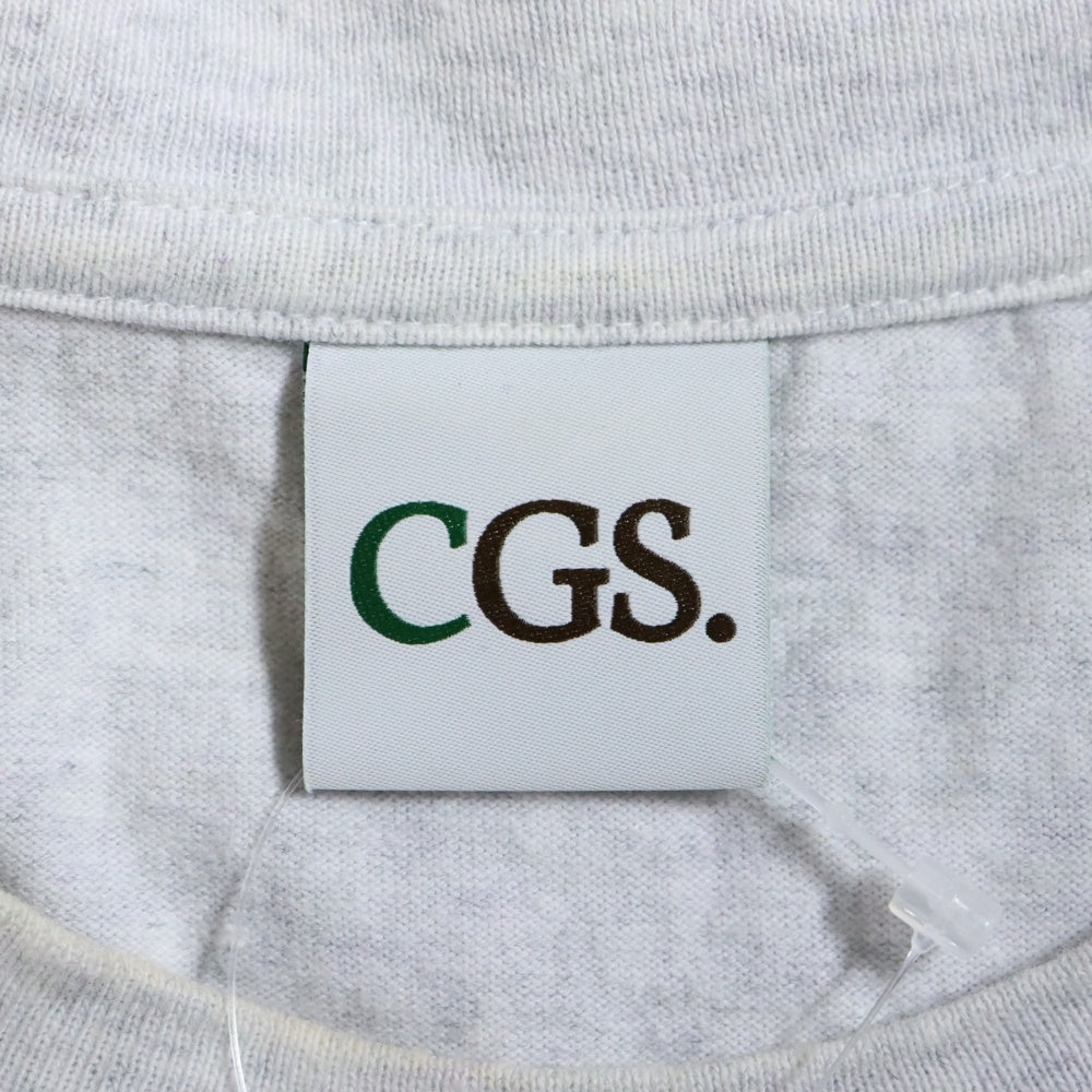 California General Store(カリフォルニア ジェネラルストア) California General Store カリフォルニアジェネラルストア フロントスクエアフォトプリントクルーネック半袖Tシャツ グレー
