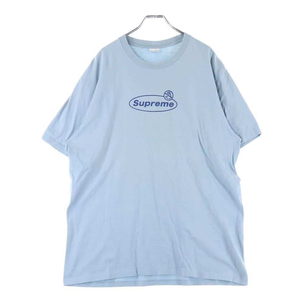 SUPREME(シュプリーム) 22AW Warning Tee ワーニング フロントロゴプリントクルーネック半袖Tシャツ ライトブルー