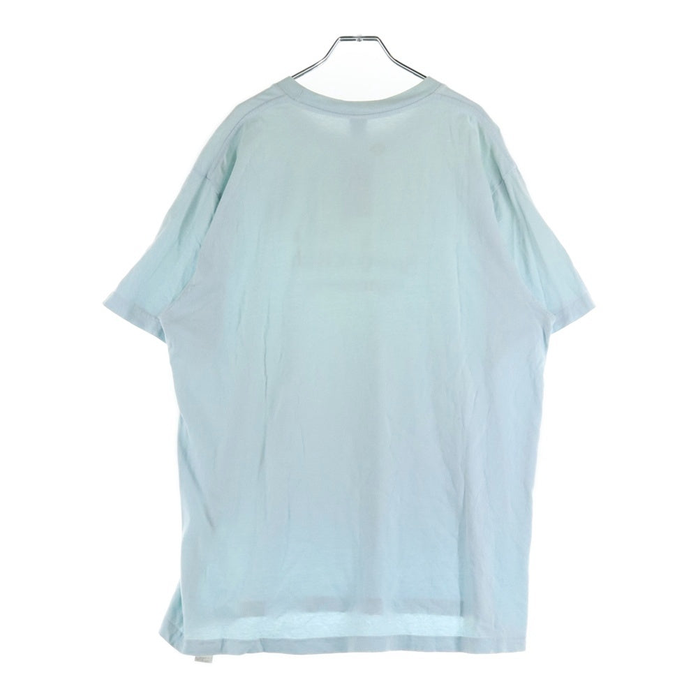 SPORTY&RICH(スポーティーアンドリッチ) フロントロゴプリント半袖Tシャツ ライトブルー