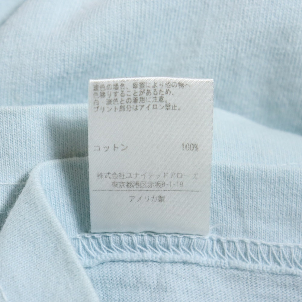 SPORTY&RICH(スポーティーアンドリッチ) フロントロゴプリント半袖Tシャツ ライトブルー