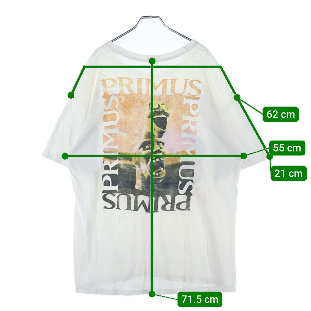 VINTAGE(ヴィンテージ) 90S VINTAGE PRIMUS FRIZZLE FRY プライマス 両面プリント ヴィンテージTシャツ 半袖カットソー ホワイト