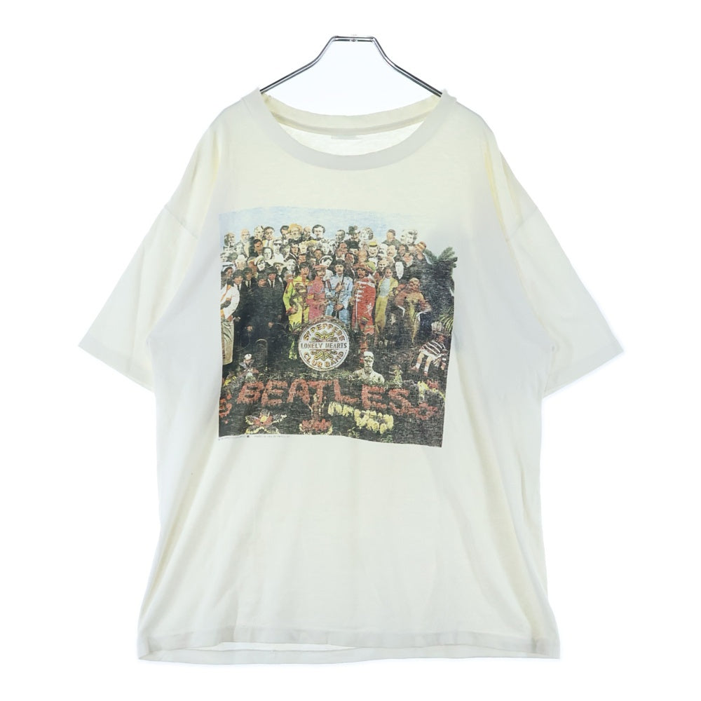 VINTAGE(ヴィンテージ) 90S VINTAGE THE BEATLES Sgt Pepper's Lonely Hearts Club Band ザ ビートルズ 両面プリント ヴィンテージ Tシャツ 半袖カットソー ホワイト
