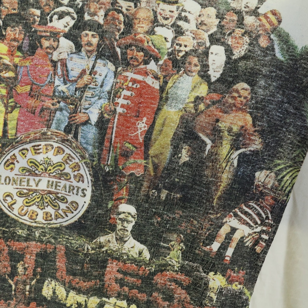 VINTAGE(ヴィンテージ) 90S VINTAGE THE BEATLES Sgt Pepper's Lonely Hearts Club Band ザ ビートルズ 両面プリント ヴィンテージ Tシャツ 半袖カットソー ホワイト