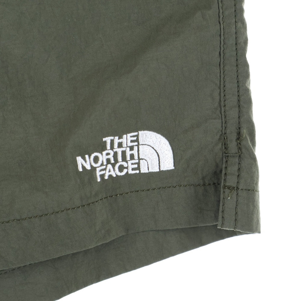 THE NORTH FACE(ザノースフェイス) VERSATILE SHORT バーサタイル ロゴ エンブロイダリー ナイロン ショーツ ハーフパンツ ブラック NB42335