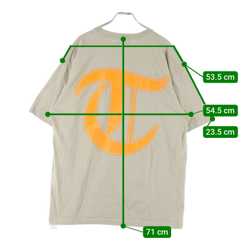 TOKYO23(トウキョウニジュウサン) OLD ENGLISH LOGO T-shirt BEIGE オールド イングリッシュ ロゴ クルーネック 半袖 Tシャツ カットソー ベージュ T024S-TS005