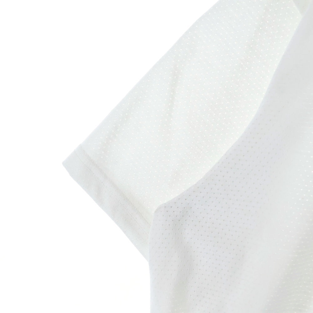 THE NORTH FACE(ザノースフェイス) MESH SQUARE LOGO TEE メッシュ スクエア ロゴ クルーネック 半袖 Tシャツ カットソー ホワイト NT32470