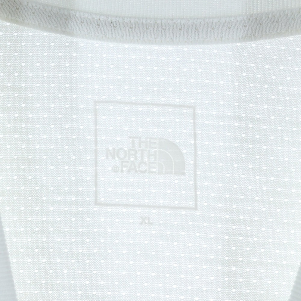 THE NORTH FACE(ザノースフェイス) MESH SQUARE LOGO TEE メッシュ スクエア ロゴ クルーネック 半袖 Tシャツ カットソー ホワイト NT32470