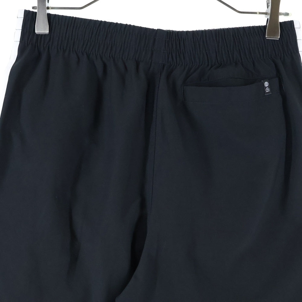 adidas(アディダス) M 3ST SWIMS SHORTS トレフォイル エンブロイダリー ポリエステル スイム ショーツ ハーフパンツ ブラック HT4406