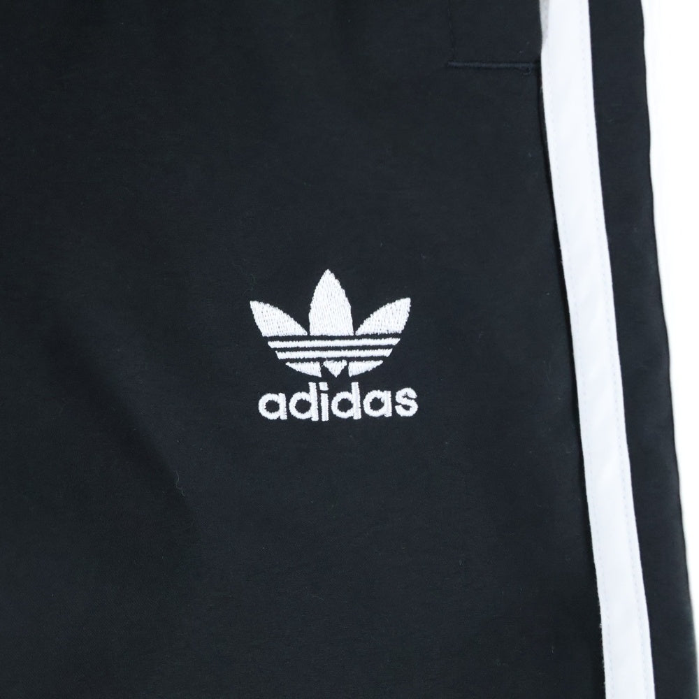 adidas(アディダス) M 3ST SWIMS SHORTS トレフォイル エンブロイダリー ポリエステル スイム ショーツ ハーフパンツ ブラック HT4406
