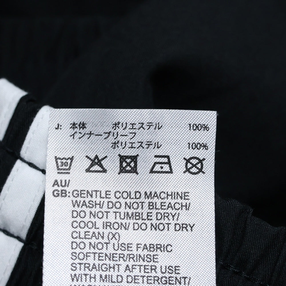 adidas(アディダス) M 3ST SWIMS SHORTS トレフォイル エンブロイダリー ポリエステル スイム ショーツ ハーフパンツ ブラック HT4406