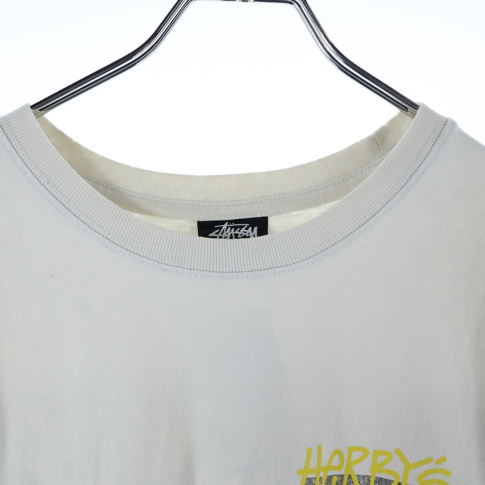 STUSSY(ステューシー) Herby's Dyed Tee クルーネック 両面プリント コットン 半袖 Tシャツ カットソー ホワイト