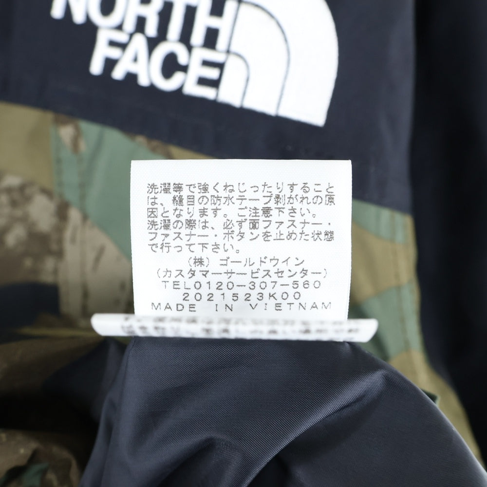 THE NORTH FACE(ザノースフェイス) NOVELTY MOUNTAIN LIGHT JACKET GORE-TEX ゴアテックス ノベルティ マウンテン ライト カモフラ ジャケット カーキ NP62237