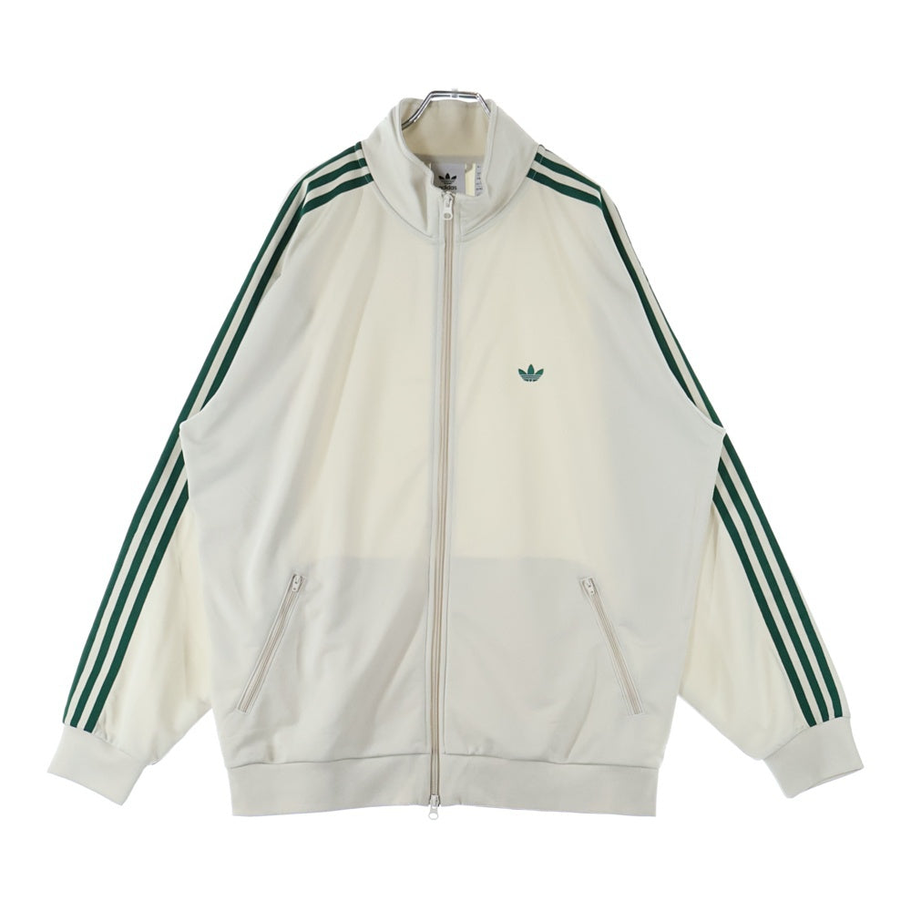 adidas(アディダス) BECKENBAUER TRACKTOP ベッケンバウアー トレフォイル エンブロイダリー トラックジャケット ベージュ/グリーン JD5266