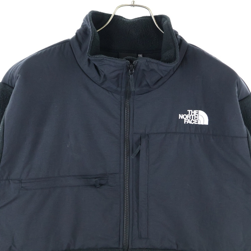 THE NORTH FACE(ザノースフェイス) DENALI JACKET デナリ ナイロン切り替え ジップアップ フリース ジャケット ブラック