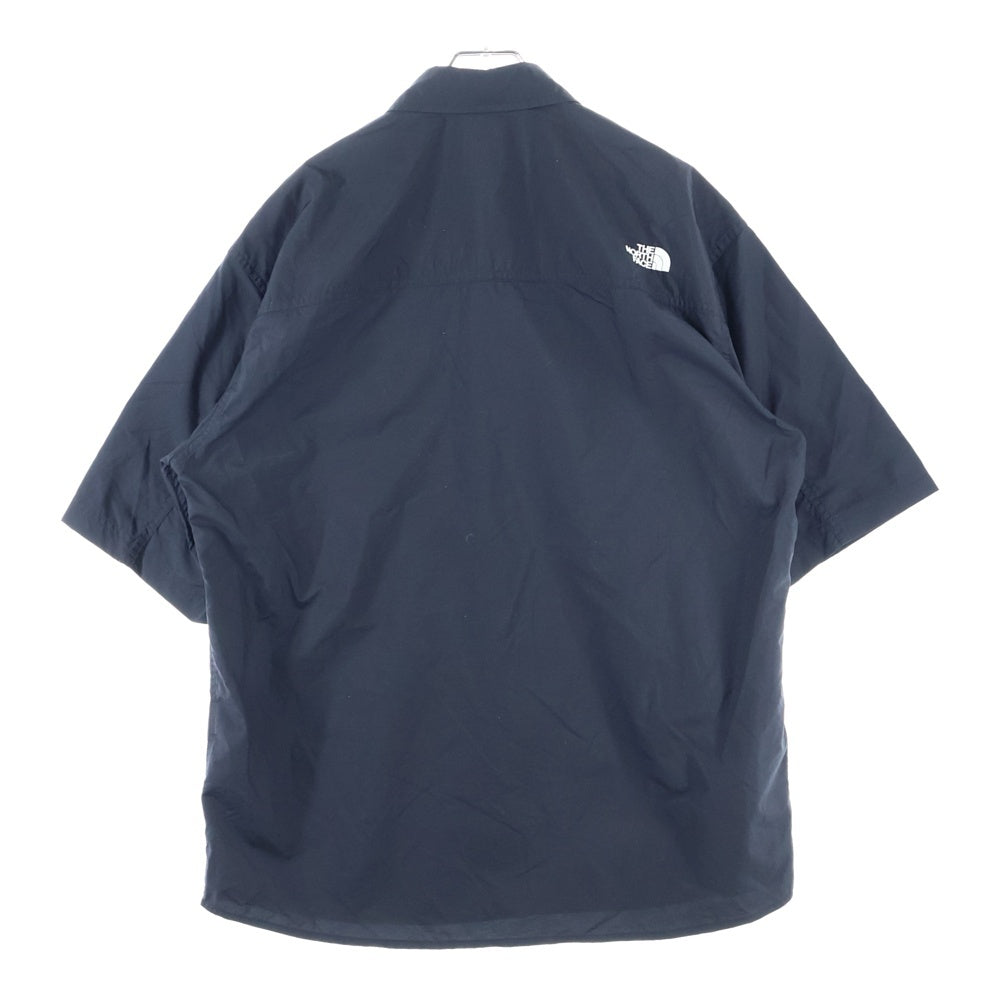 THE NORTH FACE(ザノースフェイス) S/S NUPTSE SHIRT ヌプシ ドットボタン ナイロン 半袖シャツ ブラック NR22331
