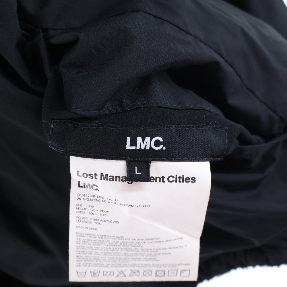 LMC(エルエムシー) FLEECE REVERSIBLE WP JACKET リバーシブル ジップアップ フリース ジャケット ブラック