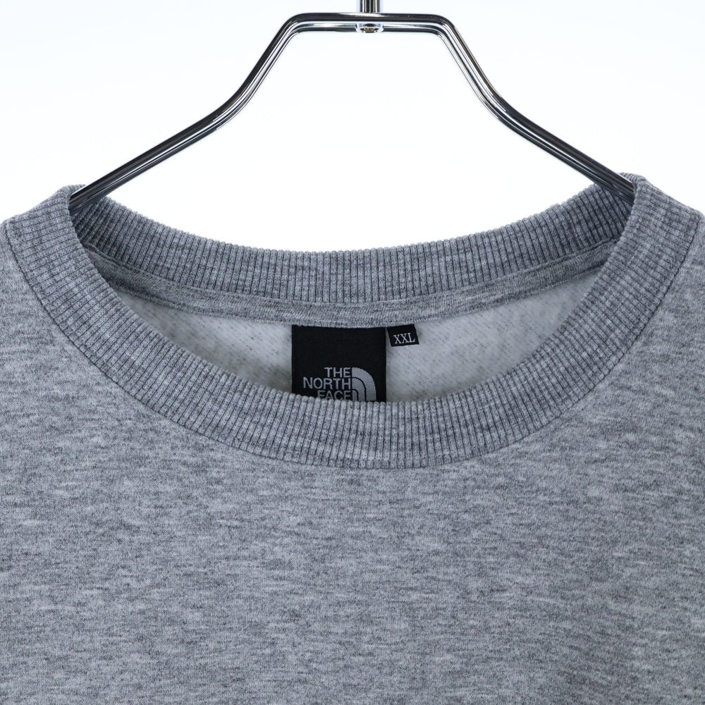 THE NORTH FACE(ザノースフェイス) SMALL LOGO HEATHER SWEAT CREW スモールロゴ ヘザー プルオーバー クルーネック スウェット トレーナー グレー NT62337
