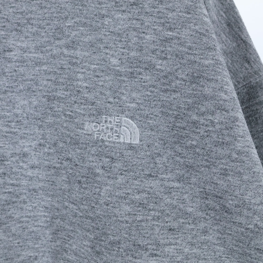 THE NORTH FACE(ザノースフェイス) SMALL LOGO HEATHER SWEAT CREW スモールロゴ ヘザー プルオーバー クルーネック スウェット トレーナー グレー NT62337