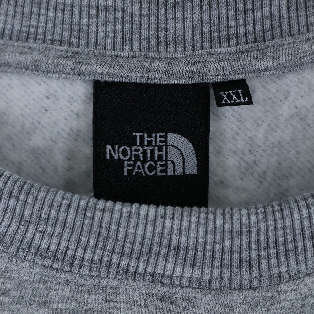 THE NORTH FACE(ザノースフェイス) SMALL LOGO HEATHER SWEAT CREW スモールロゴ ヘザー プルオーバー クルーネック スウェット トレーナー グレー NT62337