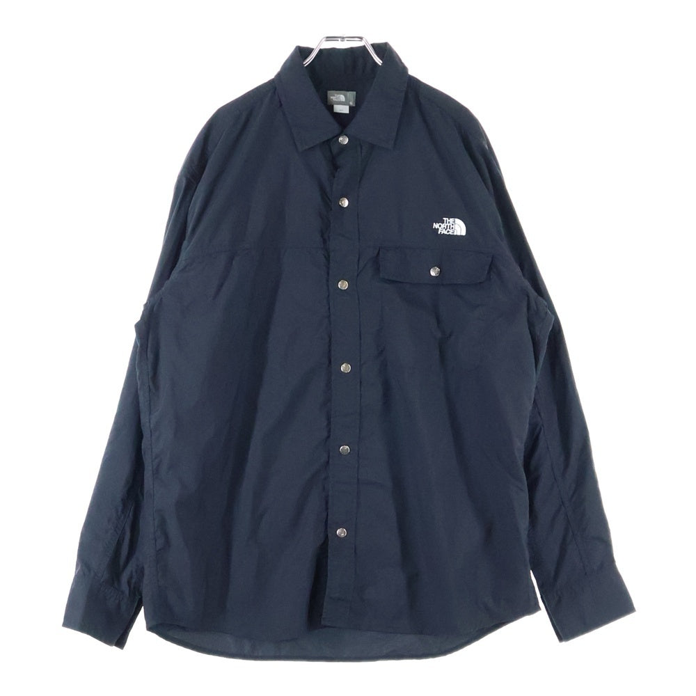 THE NORTH FACE(ザノースフェイス) L/S NUPTSE SHIRT ヌプシ ドットボタン ナイロン 長袖シャツ ブラック NR11961