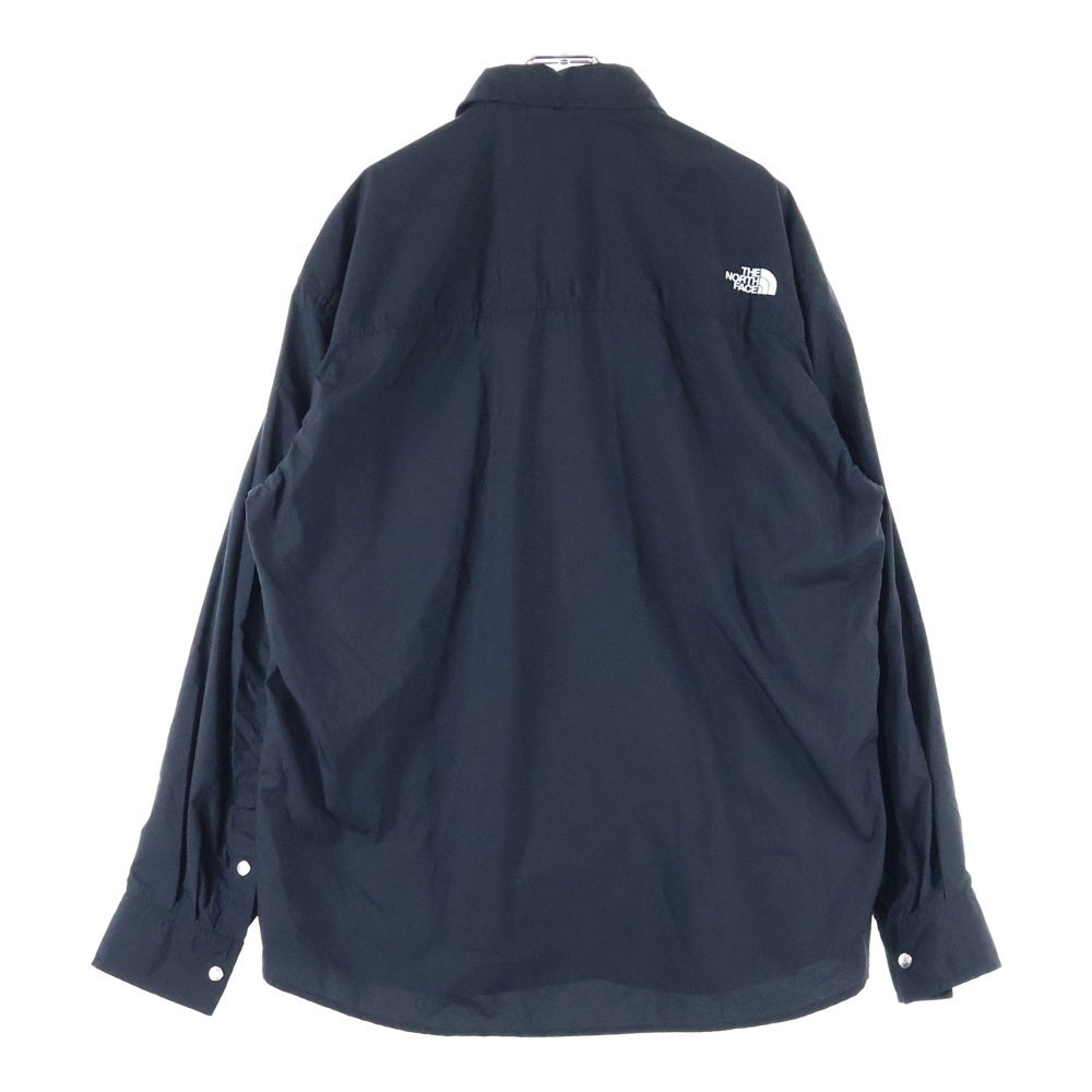 THE NORTH FACE(ザノースフェイス) L/S NUPTSE SHIRT ヌプシ ドットボタン ナイロン 長袖シャツ ブラック NR11961