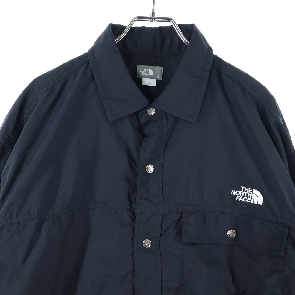 THE NORTH FACE(ザノースフェイス) L/S NUPTSE SHIRT ヌプシ ドットボタン ナイロン 長袖シャツ ブラック NR11961