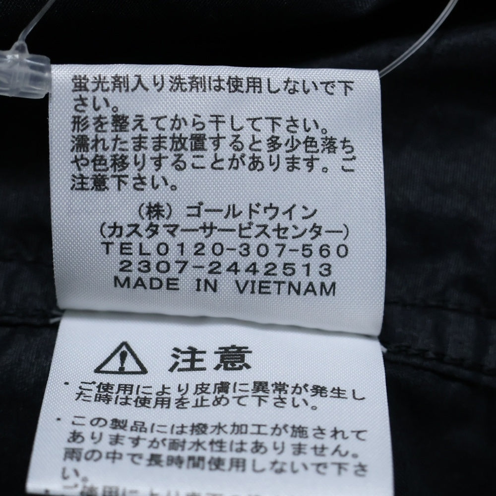 THE NORTH FACE(ザノースフェイス) L/S NUPTSE SHIRT ヌプシ ドットボタン ナイロン 長袖シャツ ブラック NR11961