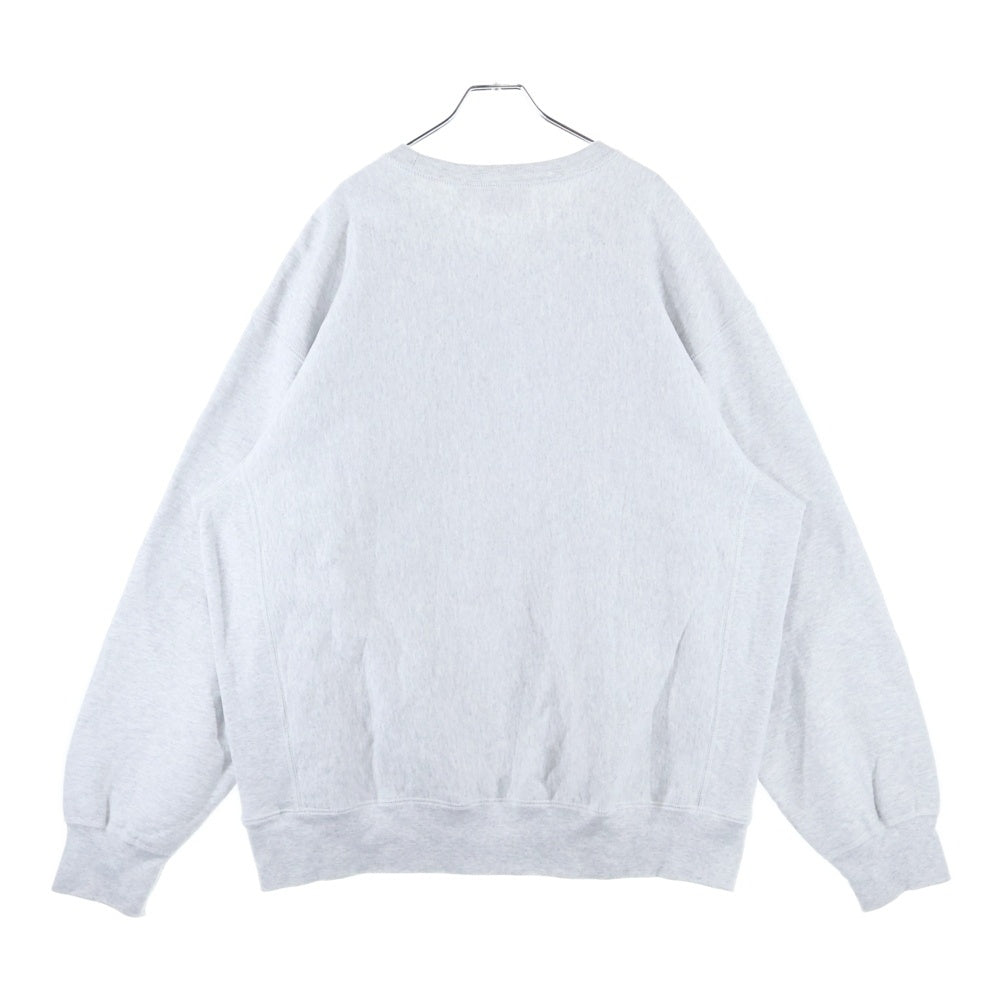 SUPREME(シュプリーム) 21AW Cities Arc Crewneck ビッグロゴ パイル パッチ クルーネック スエット トレーナー グレー