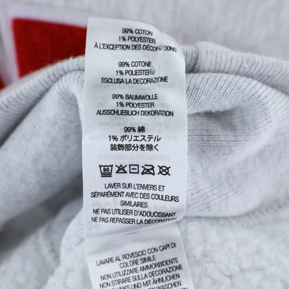 SUPREME(シュプリーム) 21AW Cities Arc Crewneck ビッグロゴ パイル パッチ クルーネック スエット トレーナー グレー