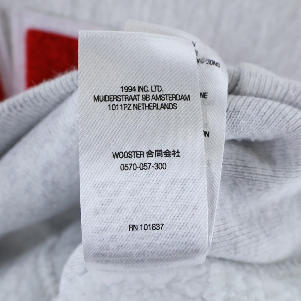 SUPREME(シュプリーム) 21AW Cities Arc Crewneck ビッグロゴ パイル パッチ クルーネック スエット トレーナー グレー