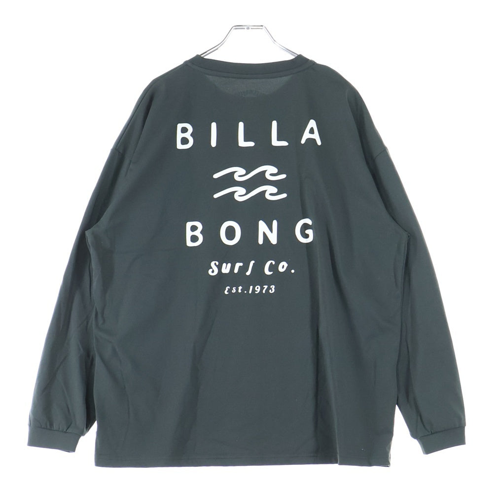 NO BRAND(ノーブランド) BILLABONG ビラボン SOFTTY LS TEE ロゴプリント クルーネック ロングスリーブ 長袖 Tシャツ カットソー グリーン BE011862