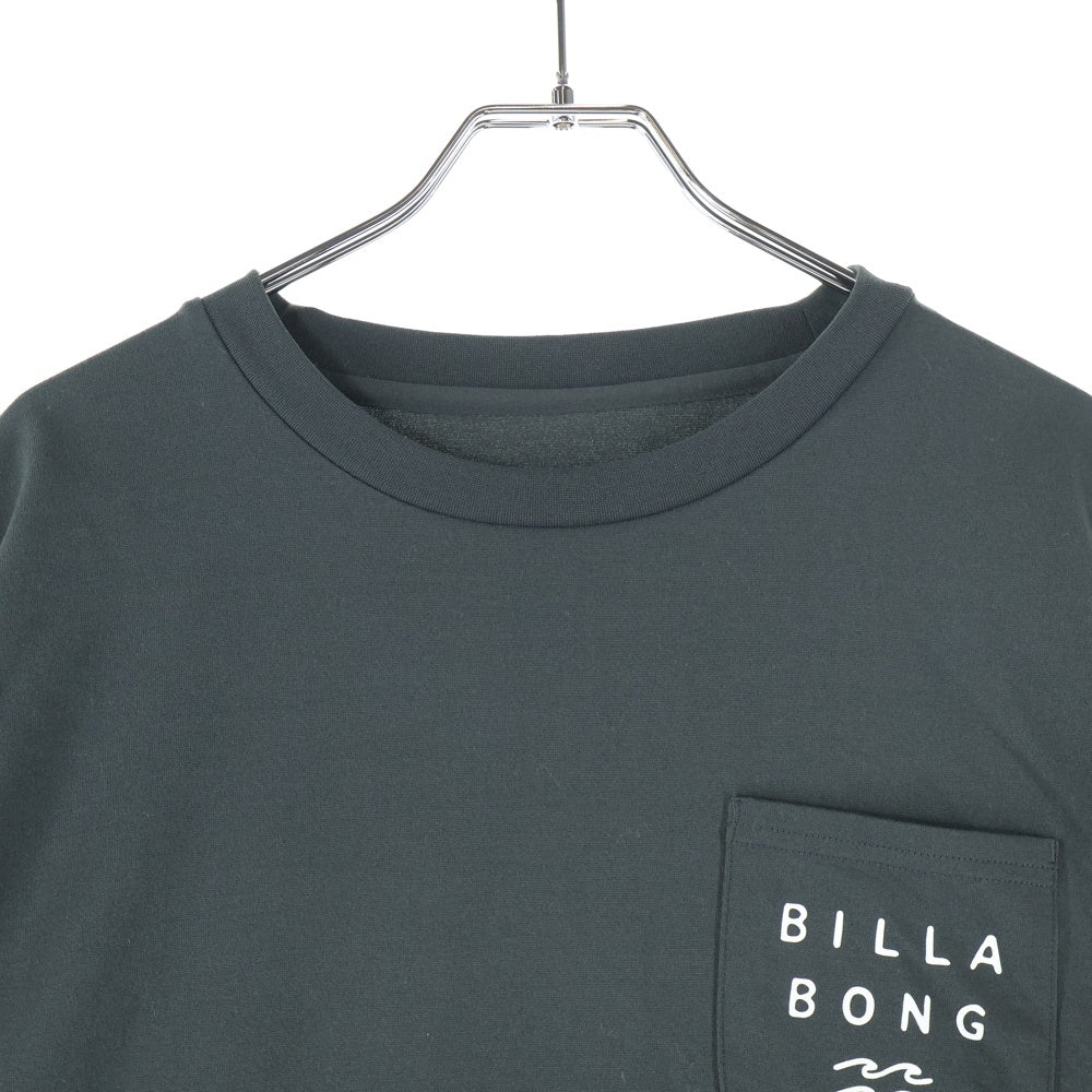 NO BRAND(ノーブランド) BILLABONG ビラボン SOFTTY LS TEE ロゴプリント クルーネック ロングスリーブ 長袖 Tシャツ カットソー グリーン BE011862