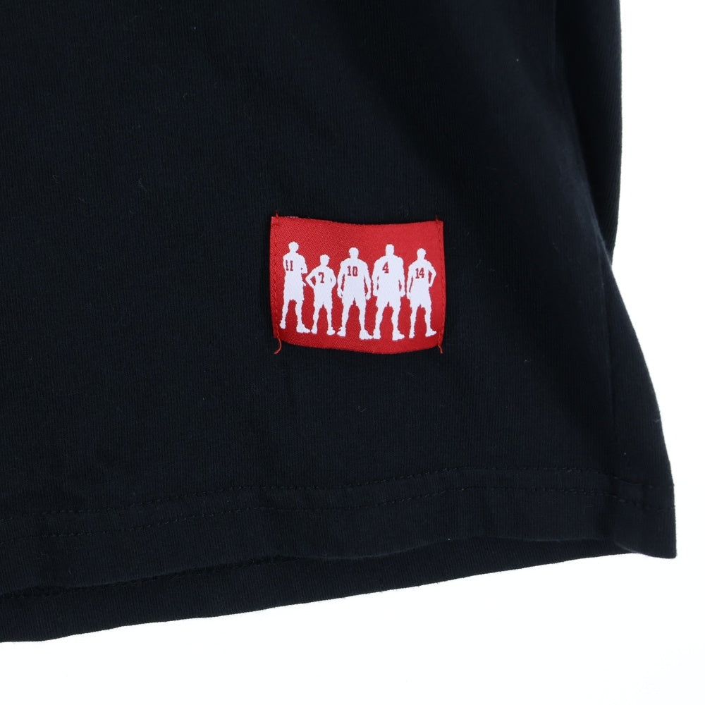 NO BRAND(ノーブランド) THE FIRST SLAM DUNK SHOHOKU ロゴプリント クルーネック 半袖Tシャツ カットソーブラック