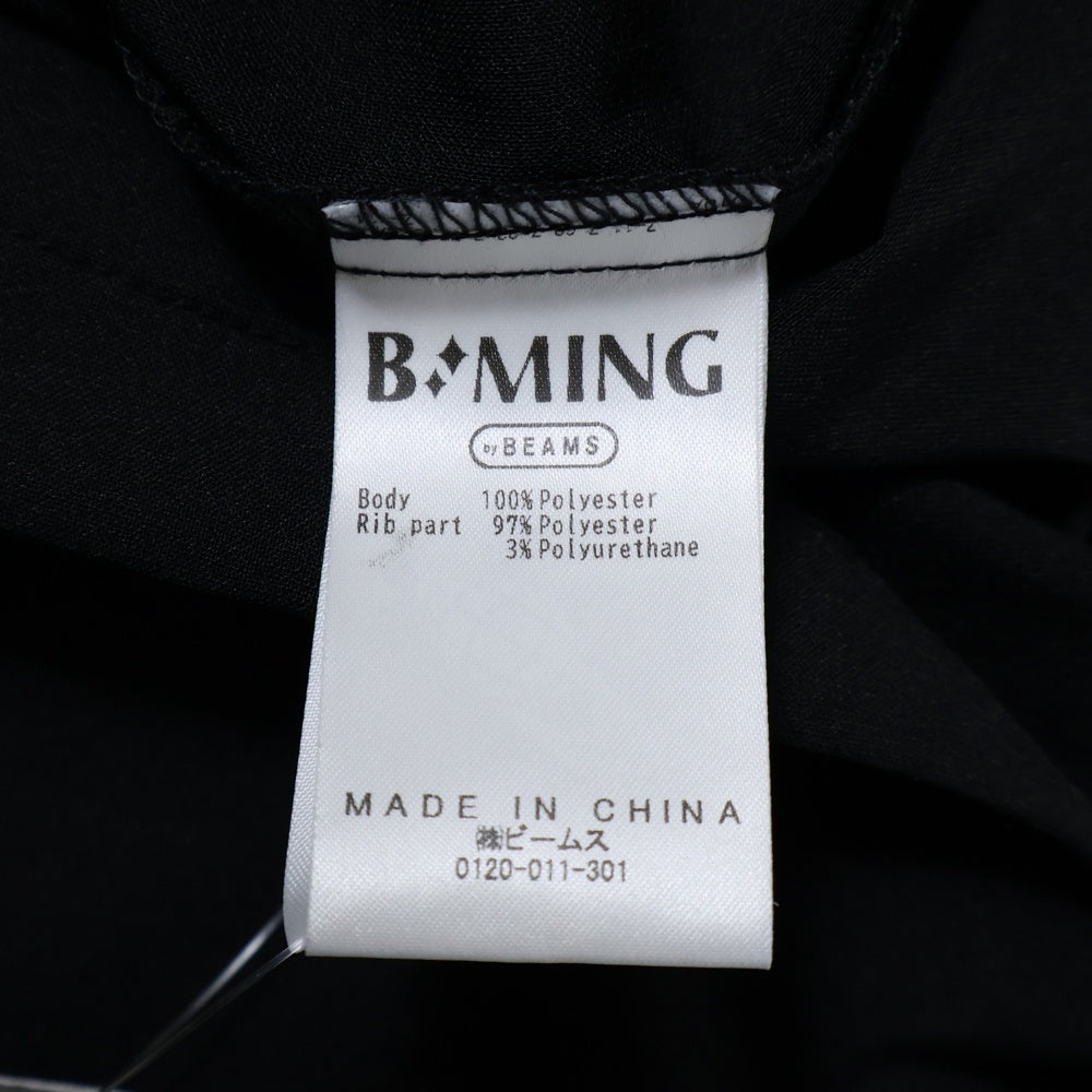 B:MING LIFE STORE by BEAMS(ビーミングライフストアバイビームス) ウェスト ドローコード クルーネック 半袖Tシャツ カットソーブラック 24S-BB253