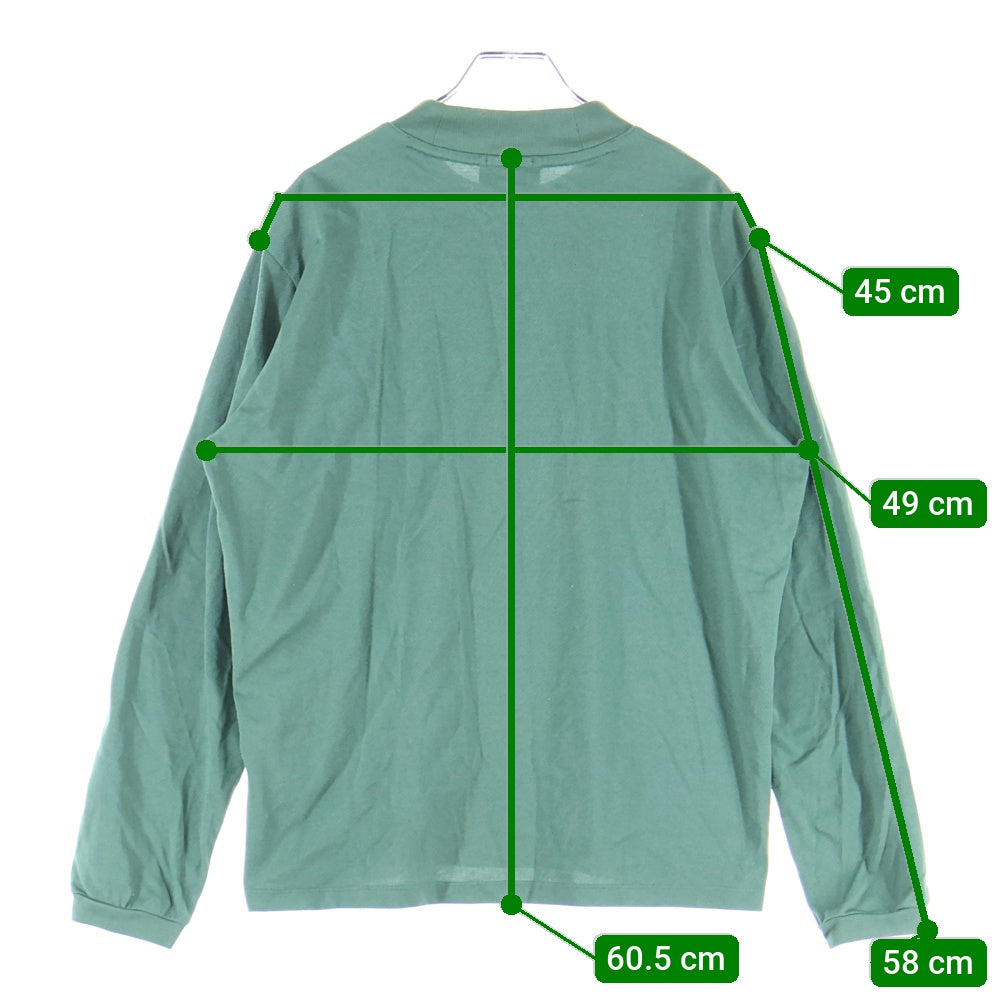 LACOSTE(ラコステ) ロゴワッペン付き クルーネック長袖Tシャツ カットソー グリーン TH015J