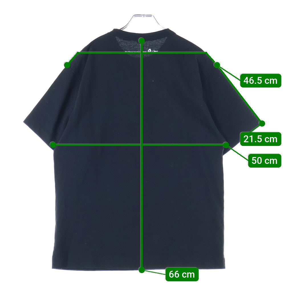 NANGA(ナンガ) ×JERRY UKAI ECO HYBRID NANGA LOGO TEE ジェリーウカイ エコ ハイブリッド ナンガ ロゴ クルーネック半袖Tシャツ カットソー ブラック NW2411-1G805-C
