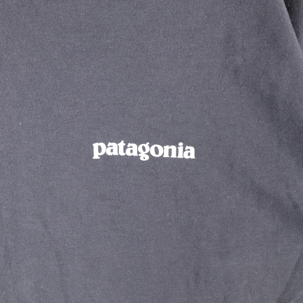 PATAGONIA(パタゴニア) 24SS ロゴプリント クルーネック半袖Tシャツ カットソー ブラック STY37547SP24