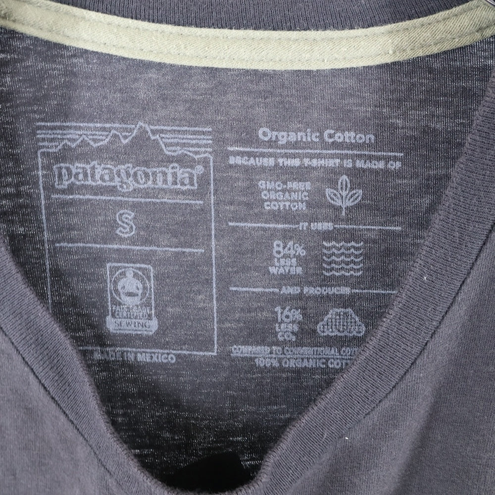 PATAGONIA(パタゴニア) 24SS ロゴプリント クルーネック半袖Tシャツ カットソー ブラック STY37547SP24