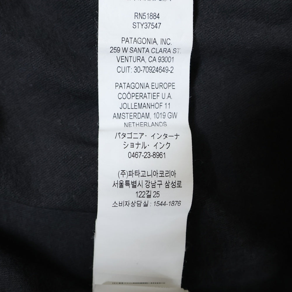 PATAGONIA(パタゴニア) 24SS ロゴプリント クルーネック半袖Tシャツ カットソー ブラック STY37547SP24