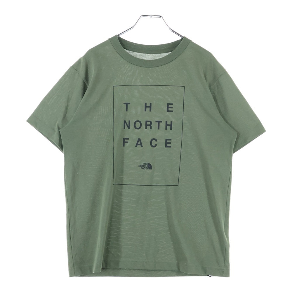 THE NORTH FACE(ザノースフェイス) S/S BOX TNF TEE ショートスリーブ ボックス ティーエヌエフ クルーネック半袖Tシャツ カットソー カーキ NT31985