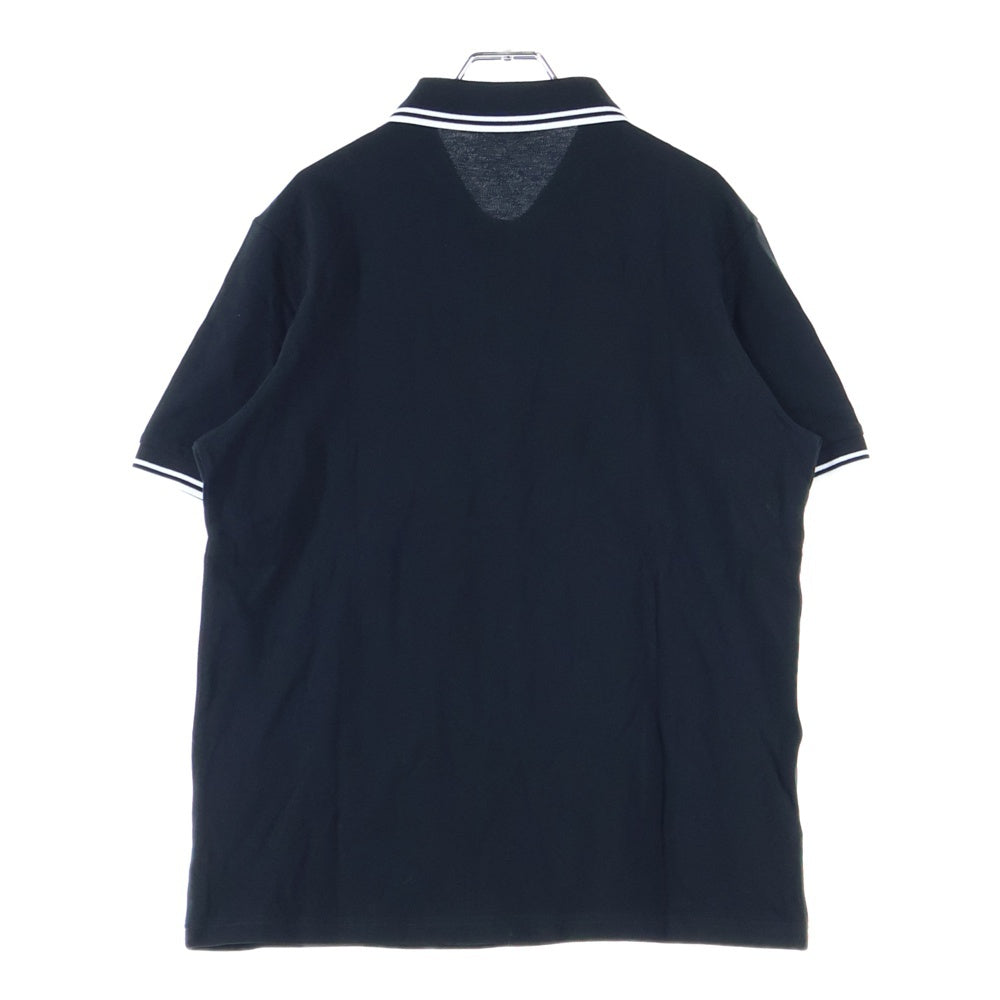 FRED PERRY(フレッドペリー) ロゴエンブロイダリー レギュラーカラー 半袖ポロシャツ ブラック WC1X 0AA