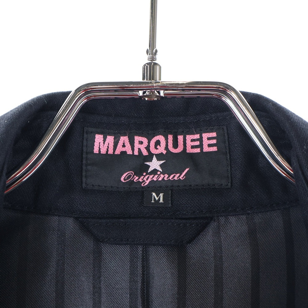 MARQUEE(マーキー) ボタンダウン ロングステンカラーコート ジャケット ブラック