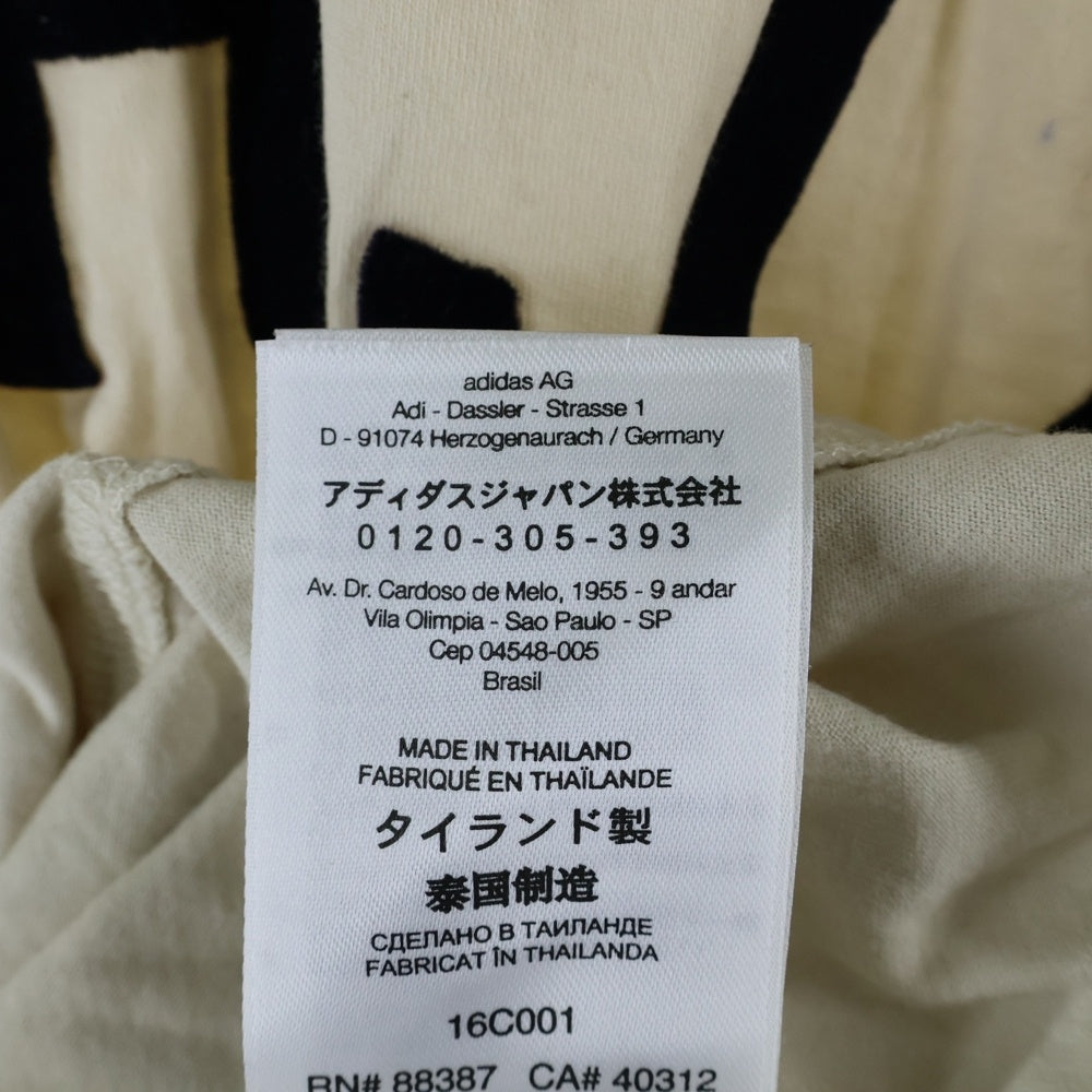 Y-3(ワイスリー) YOHJI LETTERS SHORT SLEEVE TEE ヨージ レター ショート スリーブ クルーネック カットソー 半袖Tシャツ ベージュ FJ0328