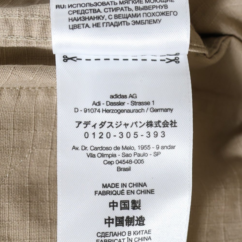 Y-3(ワイスリー) マルチポケット サイドジップ ウエストベルト ジップアップ ユーティリティジャケット ベージュ GK4796