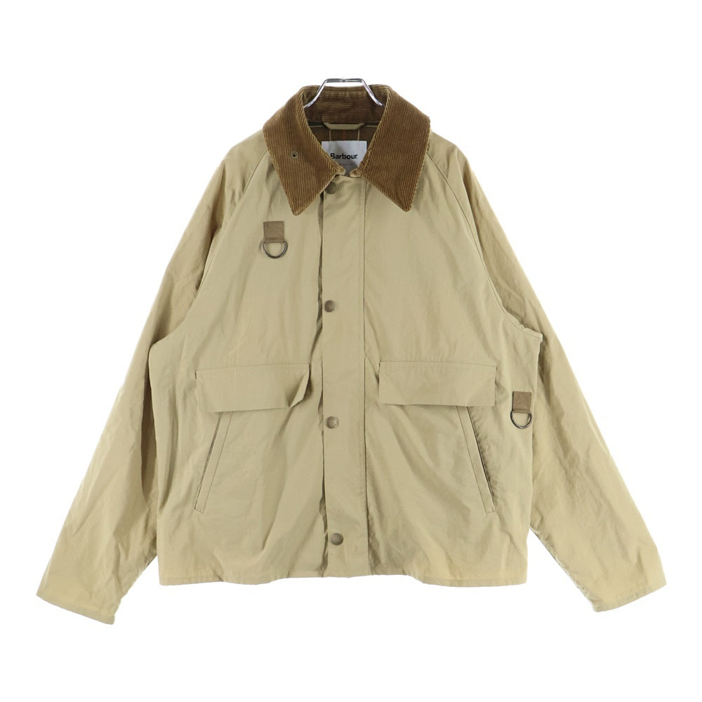 Barbour(バブアー) コーデュロイ カラー切り替え ジップアップ フィッシングジャケット ブラウン 2101023