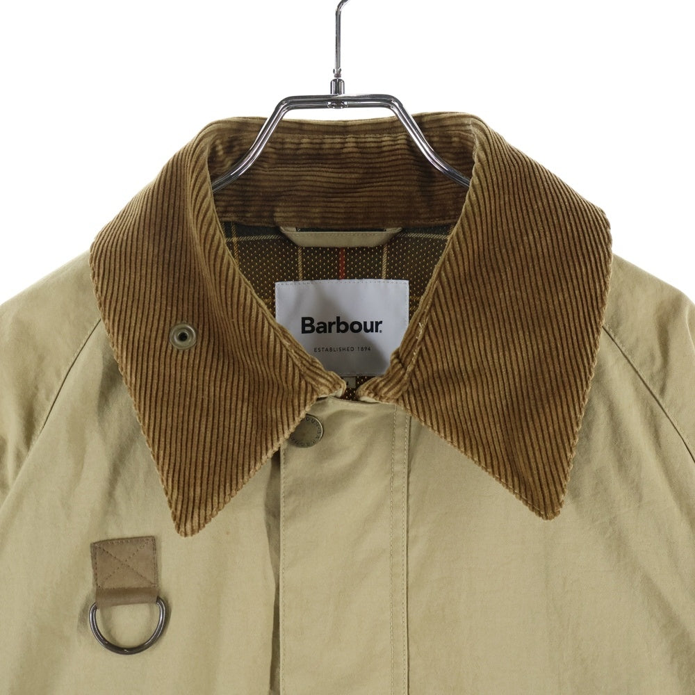 Barbour(バブアー) コーデュロイ カラー切り替え ジップアップ フィッシングジャケット ブラウン 2101023
