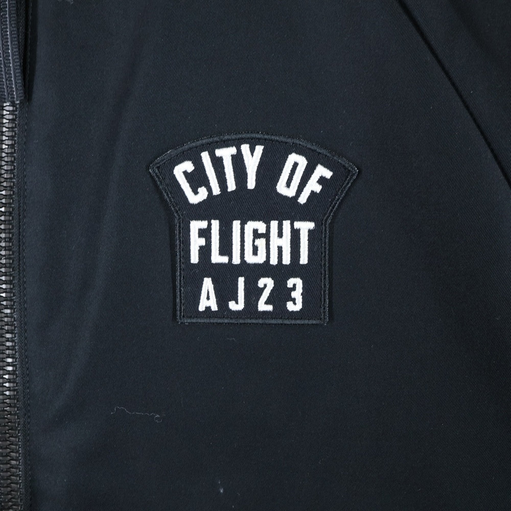 NIKE(ナイキ) WINGS COF MA-1 JACKET ウィング バック エンブロイダリー ジップアップ ブルゾンジャケット ブラック 911313-010