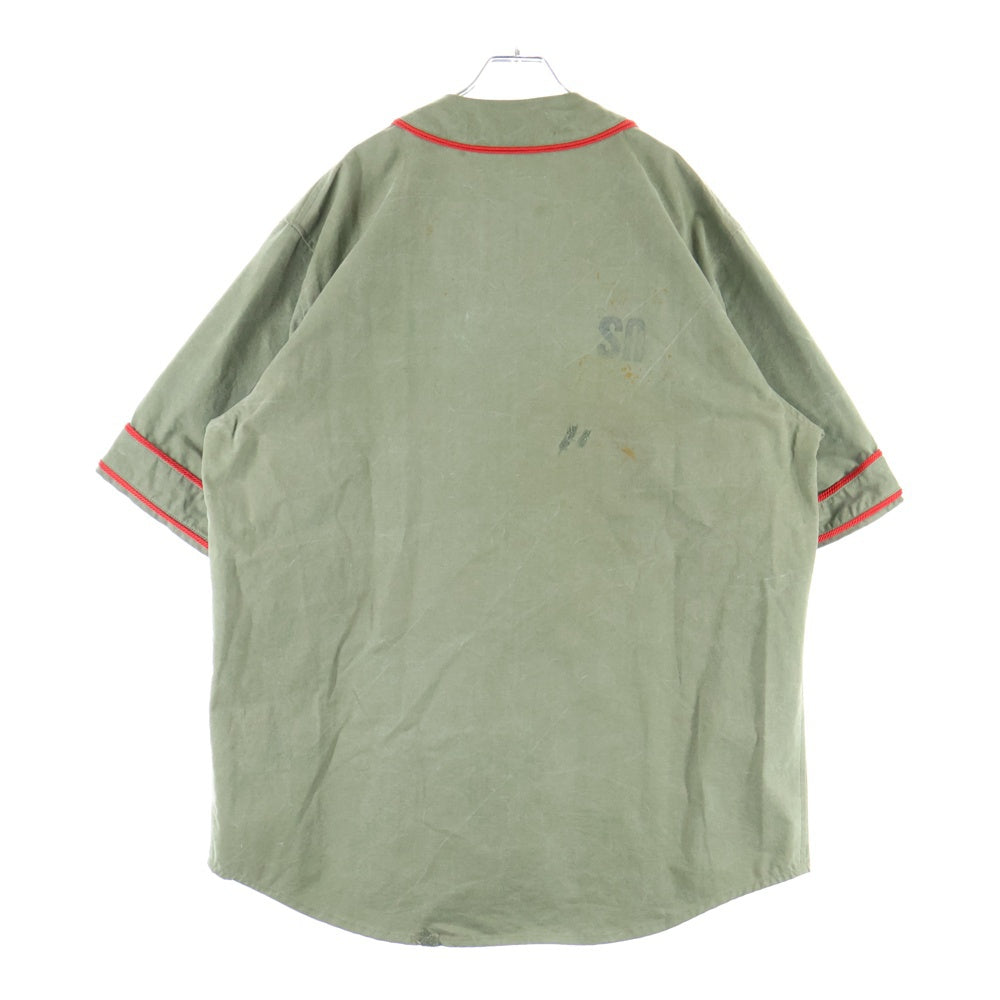READY MADE(レディメイド) BASEBALL SHIRT オーバーサイズ ベースボールシャツ カーキ